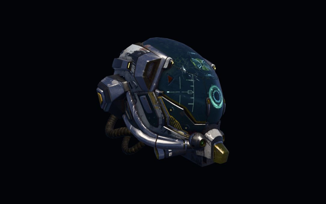 Khronos DamagedHelmet loaded by AssetKit and rendered with its glTF PBR textures