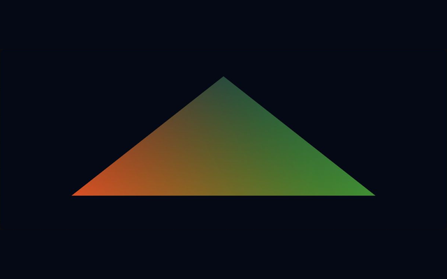 Compute-generated triangle launched from an indirect dispatch record