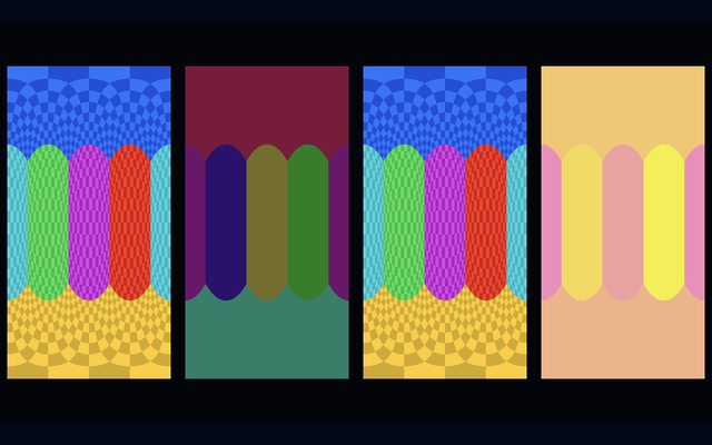 Four integer cubemap panels using nearest, LOD, gradient, and bias sampling