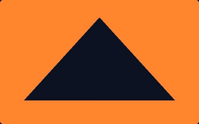 Dark comparison shadow over an orange background